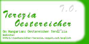 terezia oestereicher business card